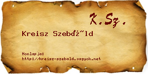 Kreisz Szebáld névjegykártya
